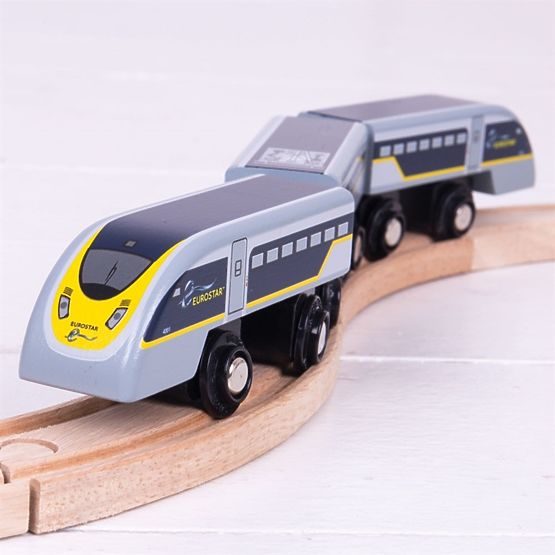 Bigjigs Rail Express Eurostar E320 + 3 tiri