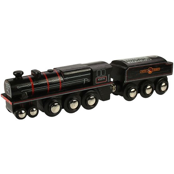 Bigjigs Rail Lesena replika motorne lokomotive Black 5