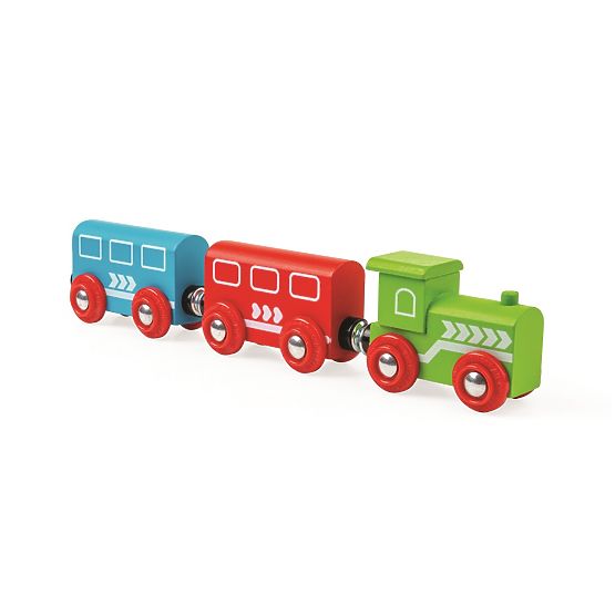 Bigjigs Rail Lesena tirnica za vlak s podeželsko cesto 80 kosov