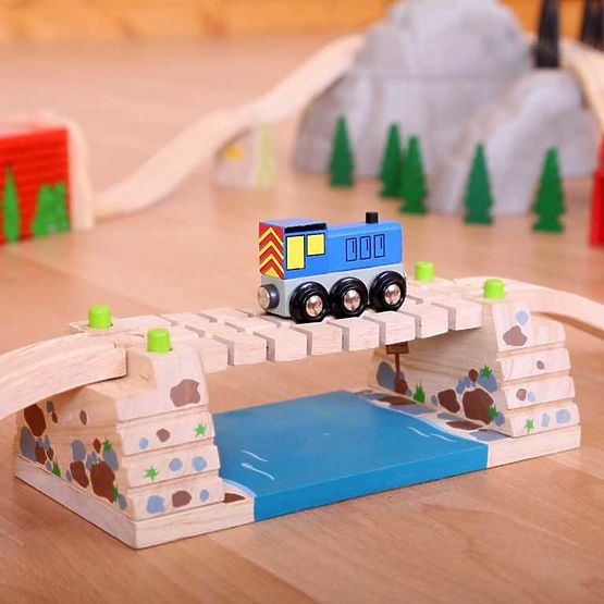Bigjigs Rail Nihajni most čez reko