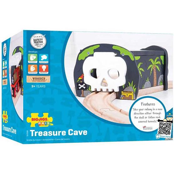 Bigjigs Rail Tunnel s stikalom lobanjske jame