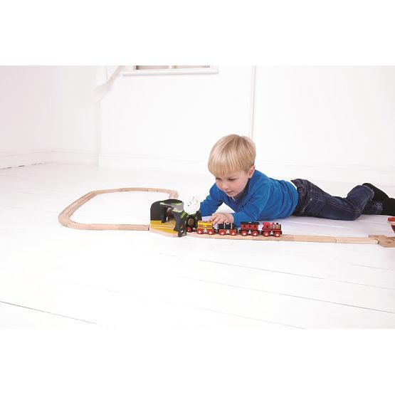 Bigjigs Rail Tunnel s stikalom lobanjske jame
