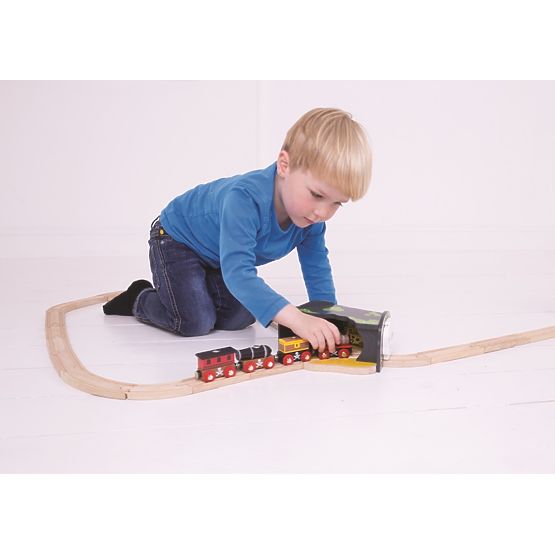 Bigjigs Rail Tunnel s stikalom lobanjske jame