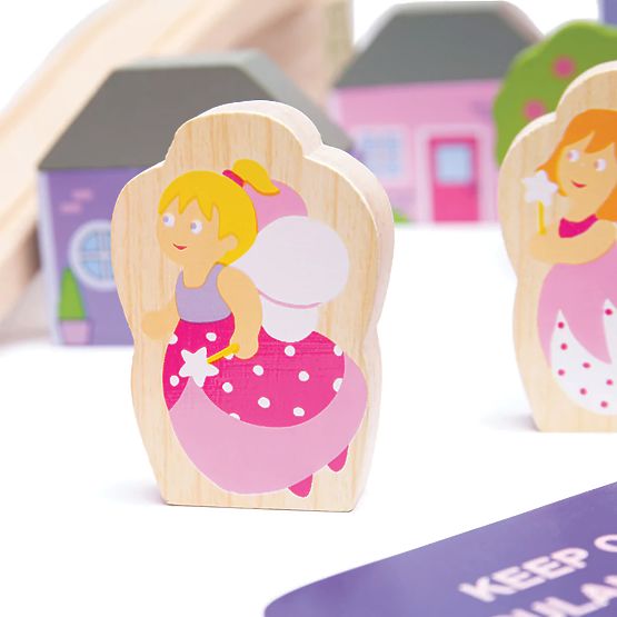 Bigjigs Rail Velika lesena tirnica za vlak princese