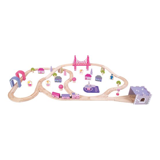 Bigjigs Rail Velika lesena tirnica za vlak princese