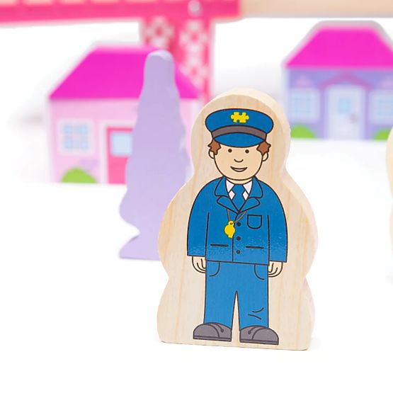 Bigjigs Rail Velika lesena tirnica za vlak princese