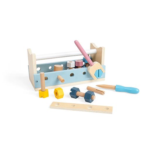 Bigjigs Toys 2 v 1 škatla za orodje