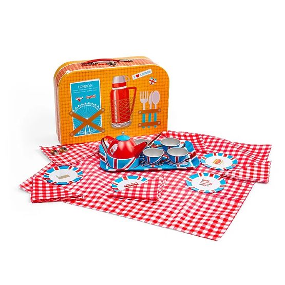 Bigjigs Toys Čajni set v kovčku London