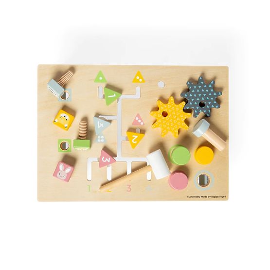 Bigjigs Toys Delovna miza s kladivom