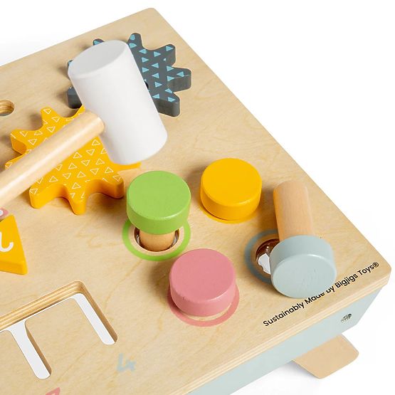 Bigjigs Toys Delovna miza s kladivom