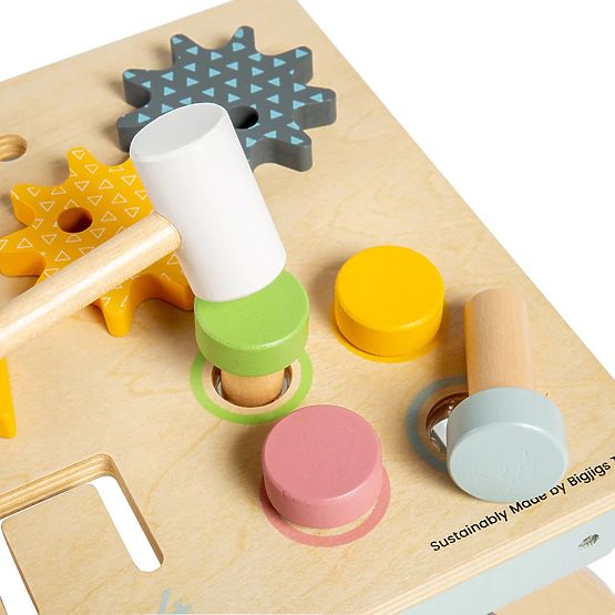 Bigjigs Toys Delovna miza s kladivom