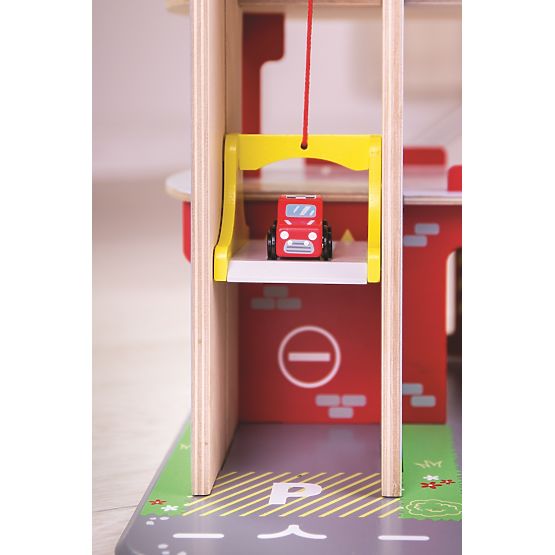 Bigjigs Toys Garaža s parkiriščem