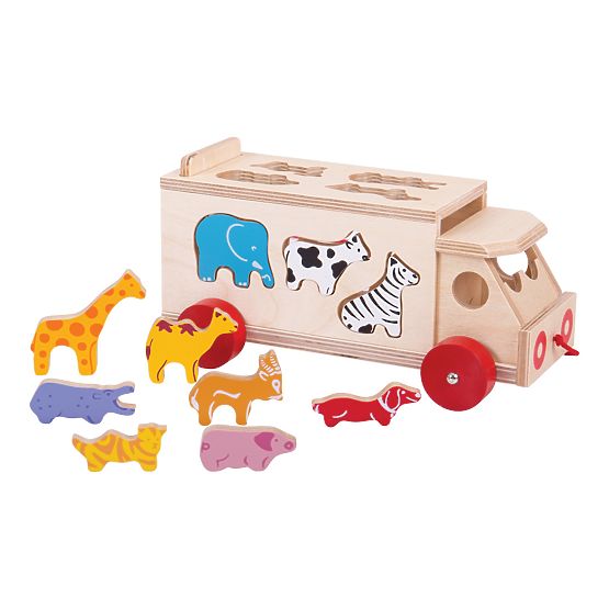 Bigjigs Toys Lesen avto z živalmi