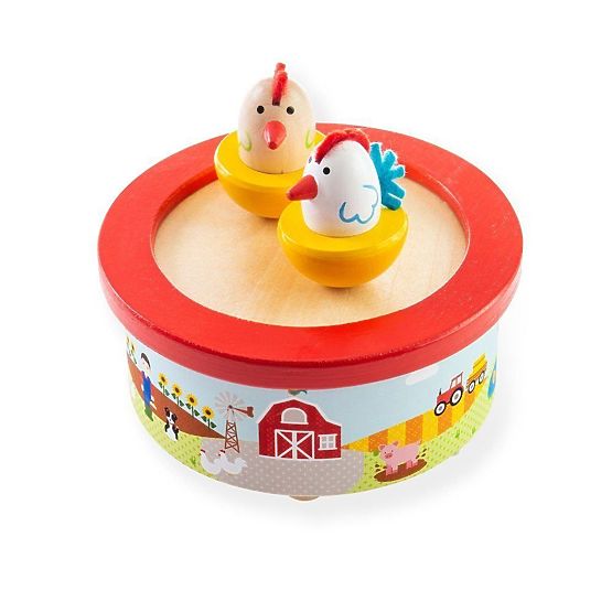 Bigjigs Toys Lesena glasbena skrinjica kmetija