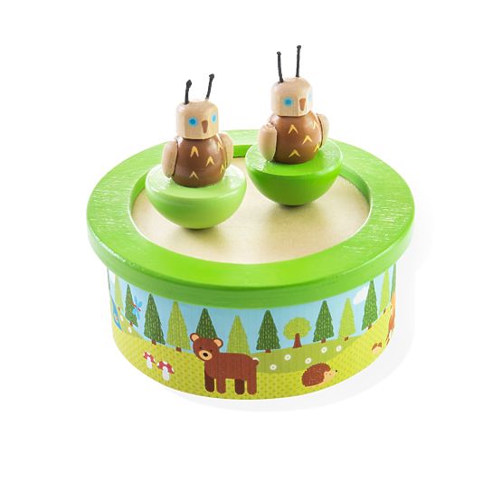 Bigjigs Toys Lesena glasbena skrinjica woodland