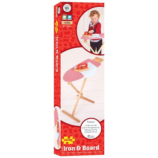 Bigjigs Toys Lesena likalna deska z likalnikom - poškodovana embalaža