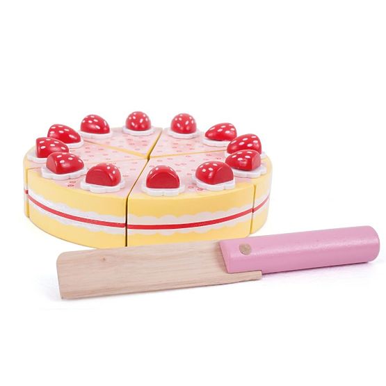 Bigjigs Toys Lesena torta z jagodami