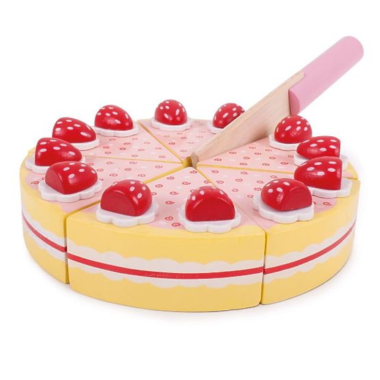 Bigjigs Toys Lesena torta z jagodami