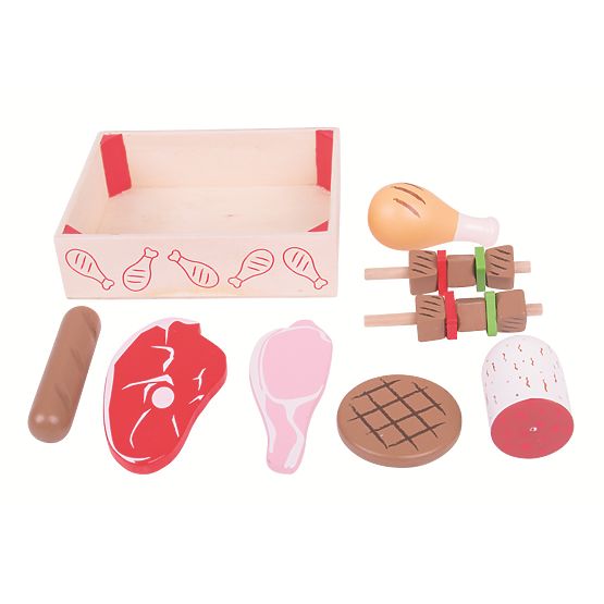 Bigjigs Toys Lesene klobase v škatli