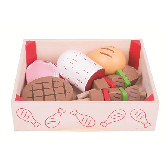 Bigjigs Toys Lesene klobase v škatli