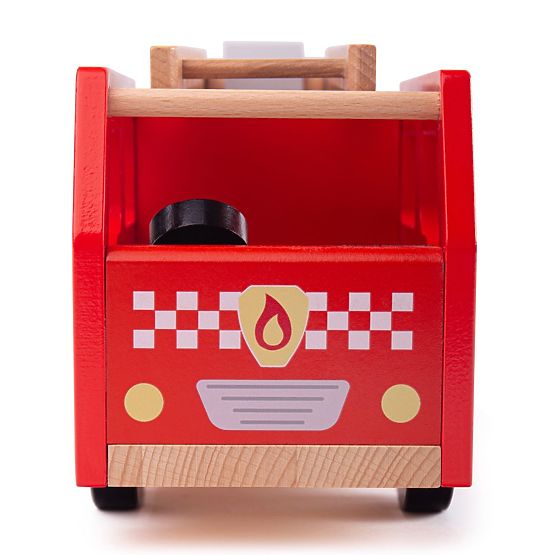 Bigjigs Toys Leseni gasilski avto
