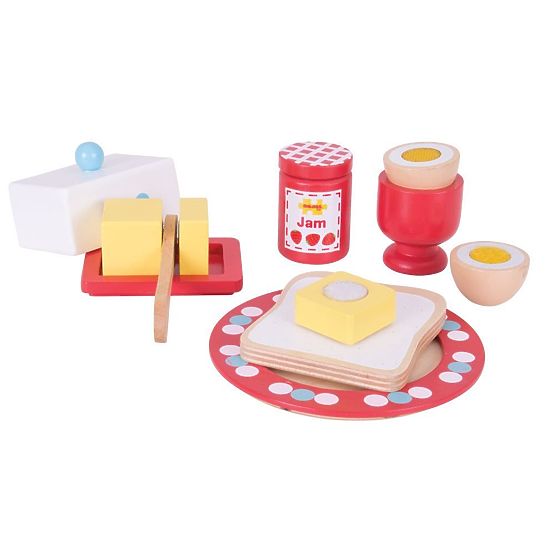 Bigjigs Toys Leseni set zajtrk