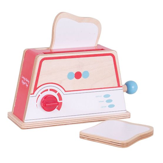 Bigjigs Toys Leseni toaster s pikami