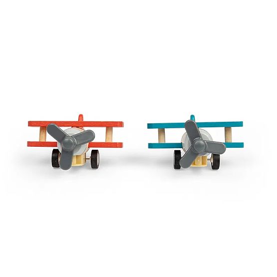 Bigjigs Toys Leseno navijalno letalo Dvokrilnik 1 kos