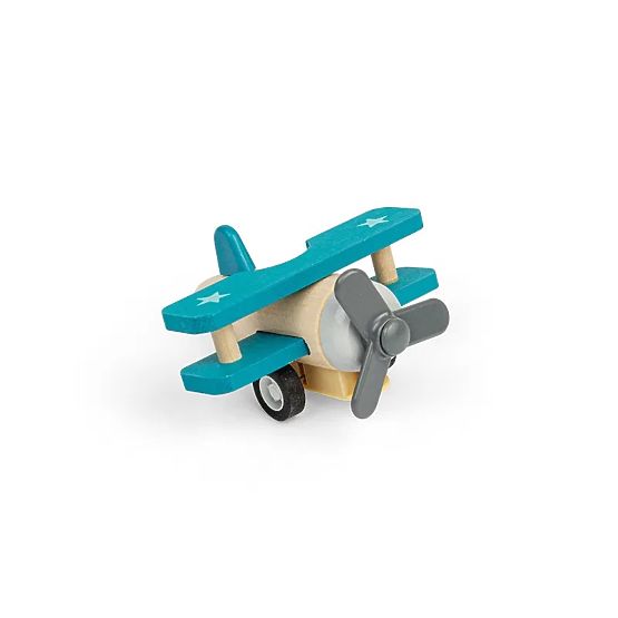 Bigjigs Toys Leseno navijalno letalo Dvokrilnik 1 kos