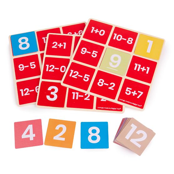 Bigjigs Toys Matematični bingo Seštevanje in odštevanje