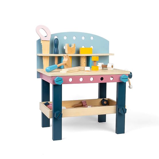 Bigjigs Toys Otroška delovna miza z orodjem