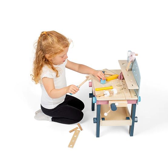 Bigjigs Toys Otroška delovna miza z orodjem