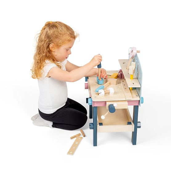 Bigjigs Toys Otroška delovna miza z orodjem