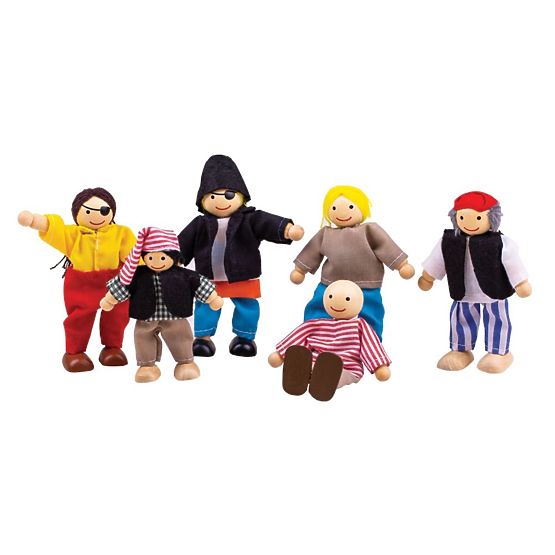 Bigjigs Toys Pirates Set 6 kosov