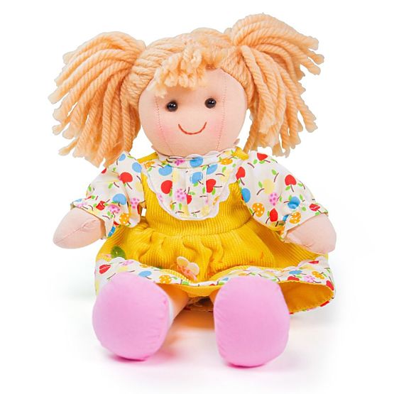 Bigjigs Toys Punčka iz blaga Daisy 28 cm