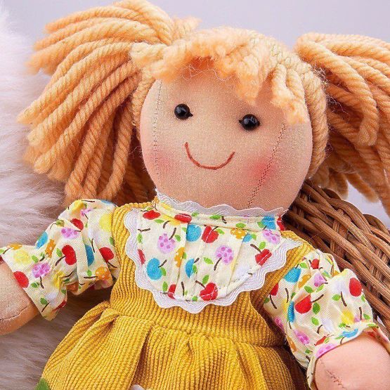 Bigjigs Toys Punčka iz blaga Daisy 28 cm