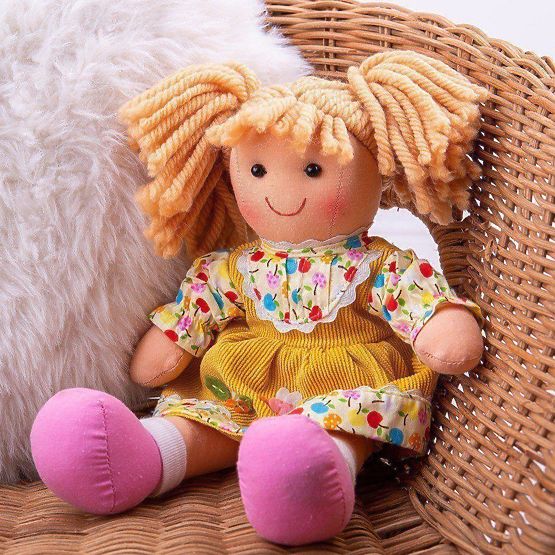 Bigjigs Toys Punčka iz blaga Daisy 28 cm