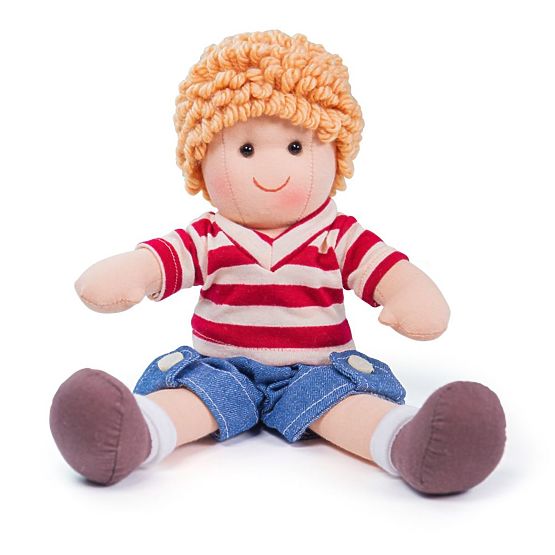 Bigjigs Toys Punčka iz blaga Harry 28 cm