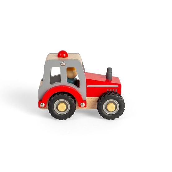 Bigjigs Toys Rdeči traktor