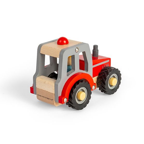 Bigjigs Toys Rdeči traktor