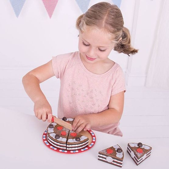 Bigjigs Toys Rezanje čokoladne torte