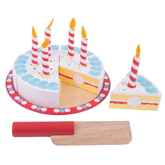 Bigjigs Toys Rezanje rojstnodnevne torte