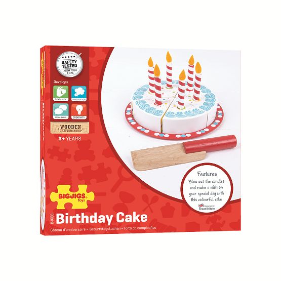 Bigjigs Toys Rezanje rojstnodnevne torte