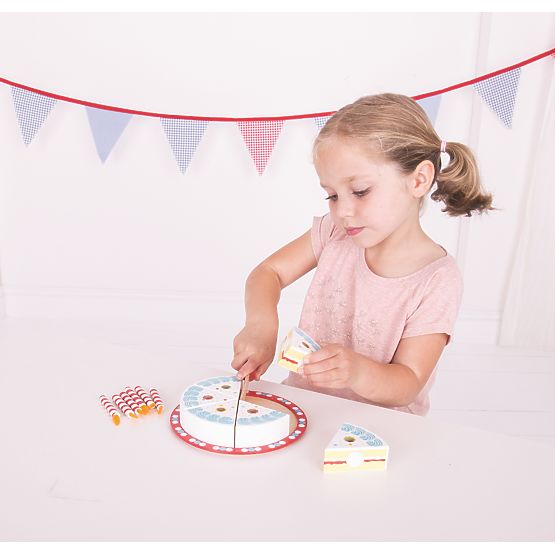 Bigjigs Toys Rezanje rojstnodnevne torte