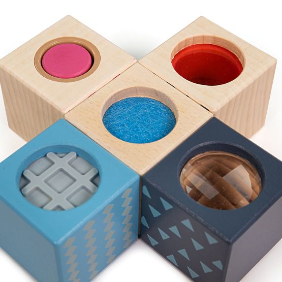 Bigjigs Toys Senzorične kocke