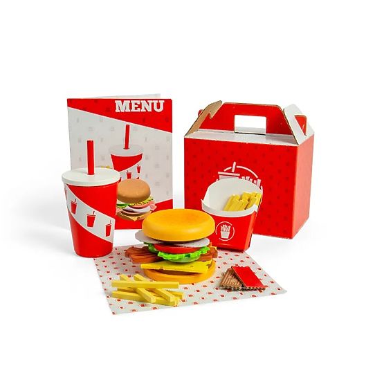 Bigjigs Toys Set Burger in krompirček
