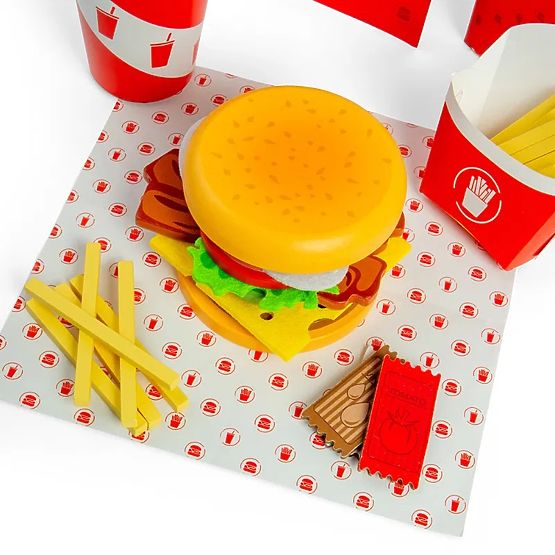 Bigjigs Toys Set Burger in krompirček