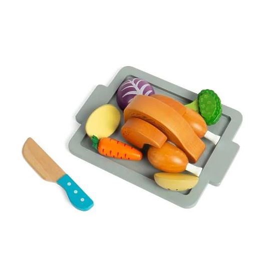 Bigjigs Toys Set Pečena piščanca z zelenjavo
