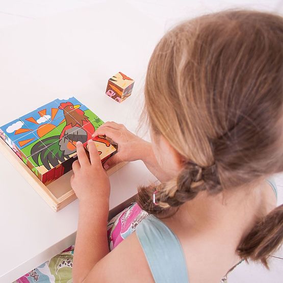Bigjigs Toys Slike kocke farma