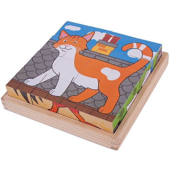 Bigjigs Toys Slike kocke farma